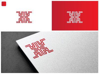 Logo "Four Leg" black brand branding chinese chinese new year dark design font four graphic design illustration leg letter light logo red ui