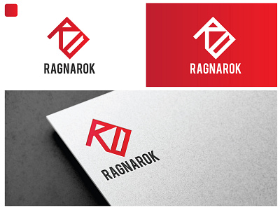 Logo "Ragnarok" Re-Design black branding dark design font game gaming graphic design illustration letter light logo mobile pc ragnarok red ui website white