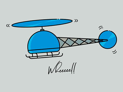 Chopper design flat illustration ui vector