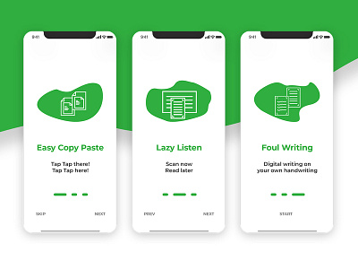 Note Taker App app design flat illustration typography ui