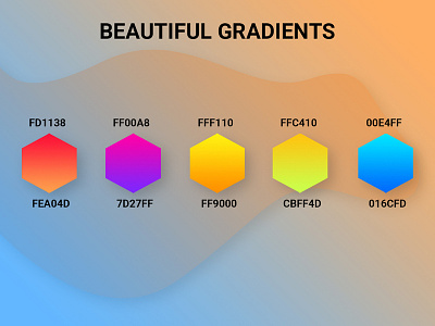 Gradients android app branding design flat gradinet ios layout ui web