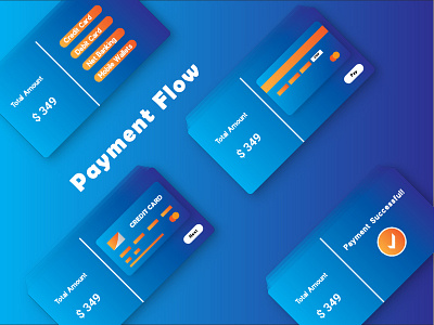 Payment Flows design illustration layout typography ui ux