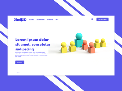 header Landing page