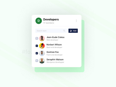 UI-7 Add members to team add designer team ui uidesign users web