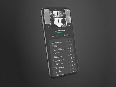 Dark music player concept dark theme music app music player ui ux design