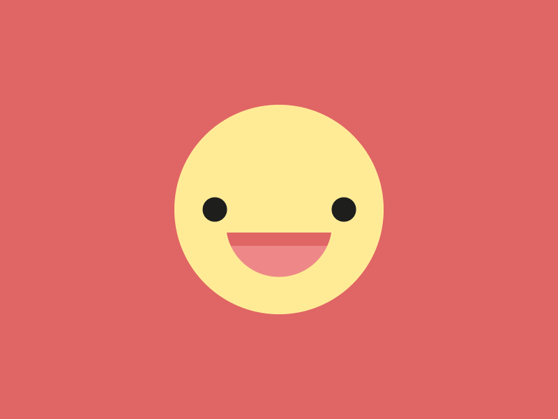 Hello Dribbble blink emoji happy hello hi smile surprize