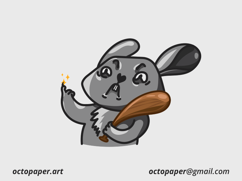 Angry Chinchin sticker animal emoji motion sticker telegram