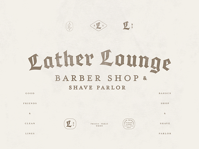 Lather Lounge Barber Shop Branding