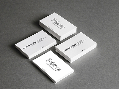 White Elegnat Visiting Card For Client