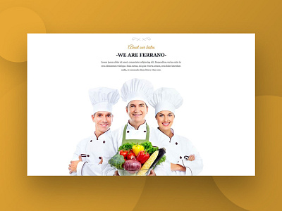 Ferrano CMS – Restaurant Website Template eat food kitchen landing mobile page product restaurant shop ui ux website