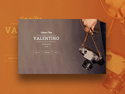 Valentino – Portfolio Website Template agency app application bussines clean corporate curriculum cv digital flat minimal ui