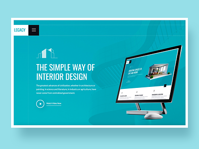 Legacy – Architecture Website Template agency app architecture building business corporate design homepage interaction landing real estate typography ui ux web website