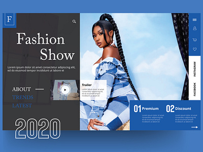 Fashion Show Website UI