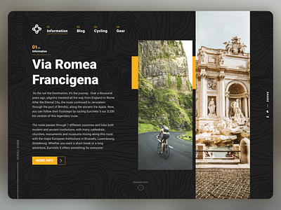 DailyUI 003 Landing Page cycling dailyui design landing page landing page design landingpage typography ui