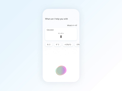 DailyUI 004 Calculator calculator chat chatbot conversational conversational ui dailyui ui voice