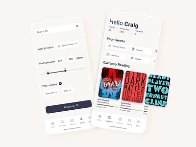 DailyUI 006 User Profile 2020 trend app concept dailyui design goodreads mobile mobile app mobile design profile redesign ui