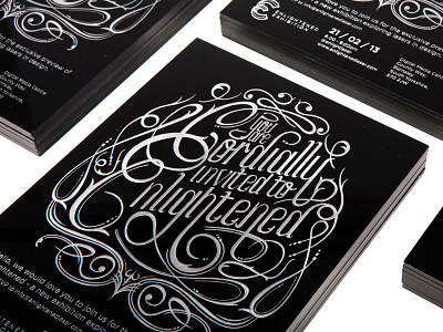 Enlightened Exhibition Invitations