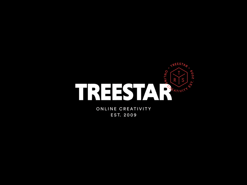 TREESTAR 2d after effects animation animography design geometry graphics logo loop motion type web