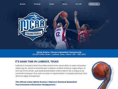 NJCAA Division I Women's Basketball Championship Website