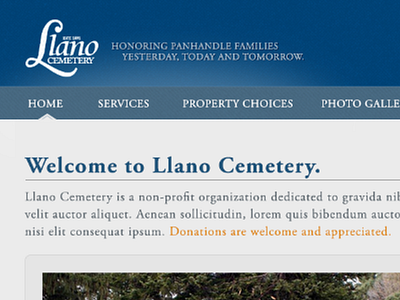 Website mast cemetery iamchaka navigation web design website