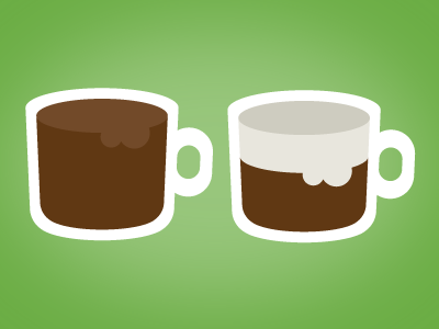 thinking about coffee coffee icon illustration illustrator logo