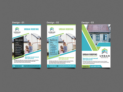 Urban Roofing Flyer Design ad advertise advertisement branding card design fab flyer flyer flyer design flyers illustration post card