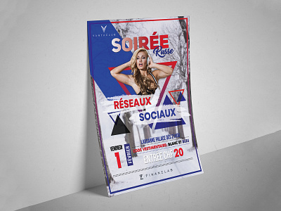 Soiree Russe Flyer Design ad advertise advertisement branding card design fab flyer flyer flyer design flyers post card