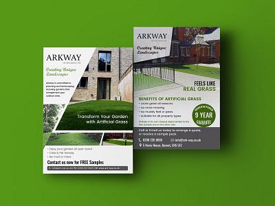Arkway Landscape Flyer Design ad advertise advertisement arkway branding card design fab flyer flyer flyer design flyers landscape post card