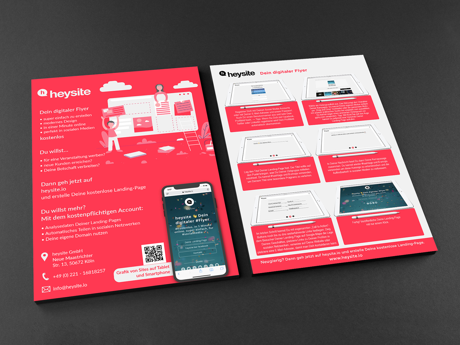 Heysite Dein Digitaler Flyer By Fab Flyers On Dribbble