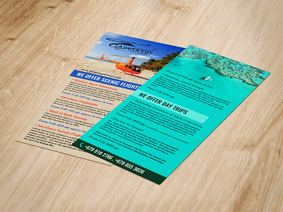 Savusavu Helicopters Flyer Design