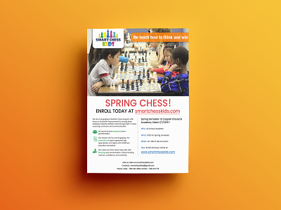 Spring Chess ad advertise advertisement branding card design fab flyer flyer flyer design flyers illustration post card