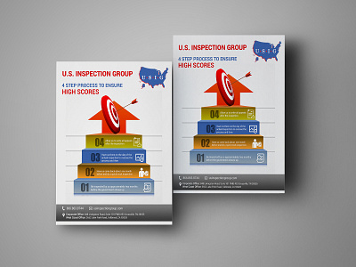 U.S. Inspection Group ad advertise advertisement branding card design fab flyer flyer flyer design flyers illustration post card