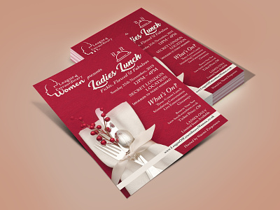 Ladies Lunch Concept Flyer Design ad advertise advertisement branding card design fab flyer flyer flyer design flyers illustration post card