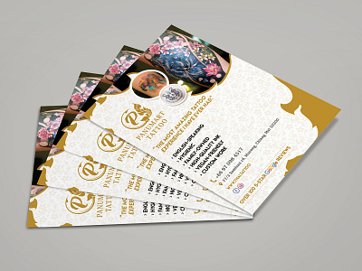 Panumart Tattoo Flyer Design ad advertise advertisement branding card design fab flyer flyer flyer design flyers illustration post card tattoo