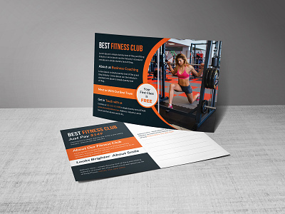 Best Fitness Club Flyer Design ad advertise advertisement branding card design fab flyer flyer flyer design flyers illustration post card