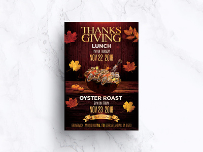 Thanks Giving Lunch Flyer Design ad advertise advertisement branding card design fab flyer flyer flyer design flyers post card