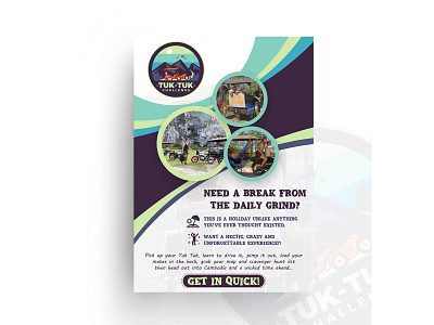 Tuk-Tuk Challenge Flyer Design ad advertise advertisement branding business card design fab flyer flyer flyer design flyers illustration post card