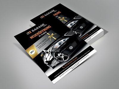 OZ Garage Flyer Design ad advertise advertisement branding card design fab flyer flyer flyer design flyers illustration post card