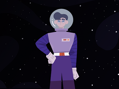 Me as an astronaut astronaut illustration procreate space