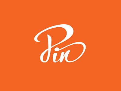 Pin Salon Mark brand brush hair lettering logo mark salon script swash