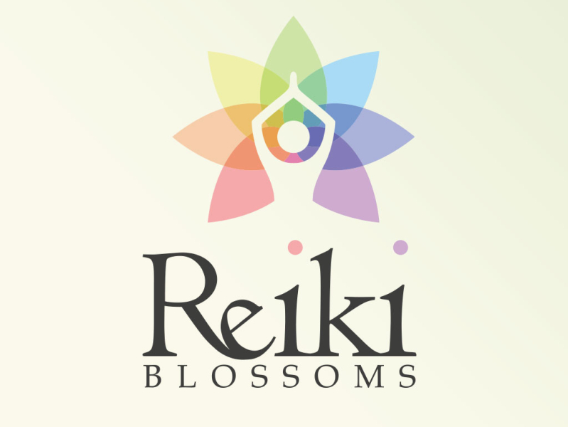 Reiki Blossoms Logo By Warren Preston On Dribbble