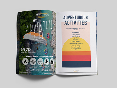 Travel Magazine Designing branding brochure design design illustration magazine design minimal travel agency traveling
