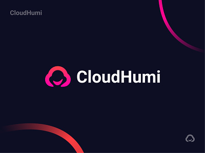 Logo Design - CloudHumi brand brand design brand identity branding branding design cloud human icon logo logo design logotype minimal person smile