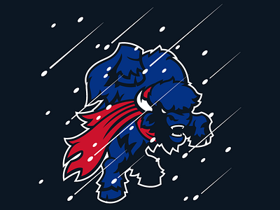 Abominable Buffalo abominable bills bison buffalo design football logo nfl snow snowman tshirt