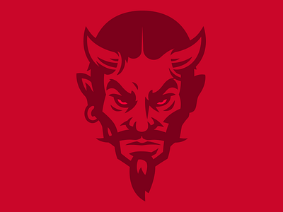 Devil branding design devil horns logo lucifer mustache satan