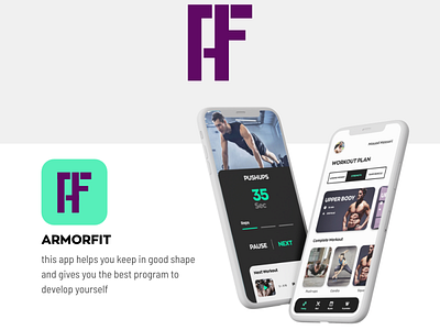 iPhone X XS 11 Pro 3 android branding fit fitness app fitness logo inspiration ios ui kit uidesign uxui vector