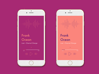 UI Challenge: Music player colour palette mobile app design music player ui uidesign