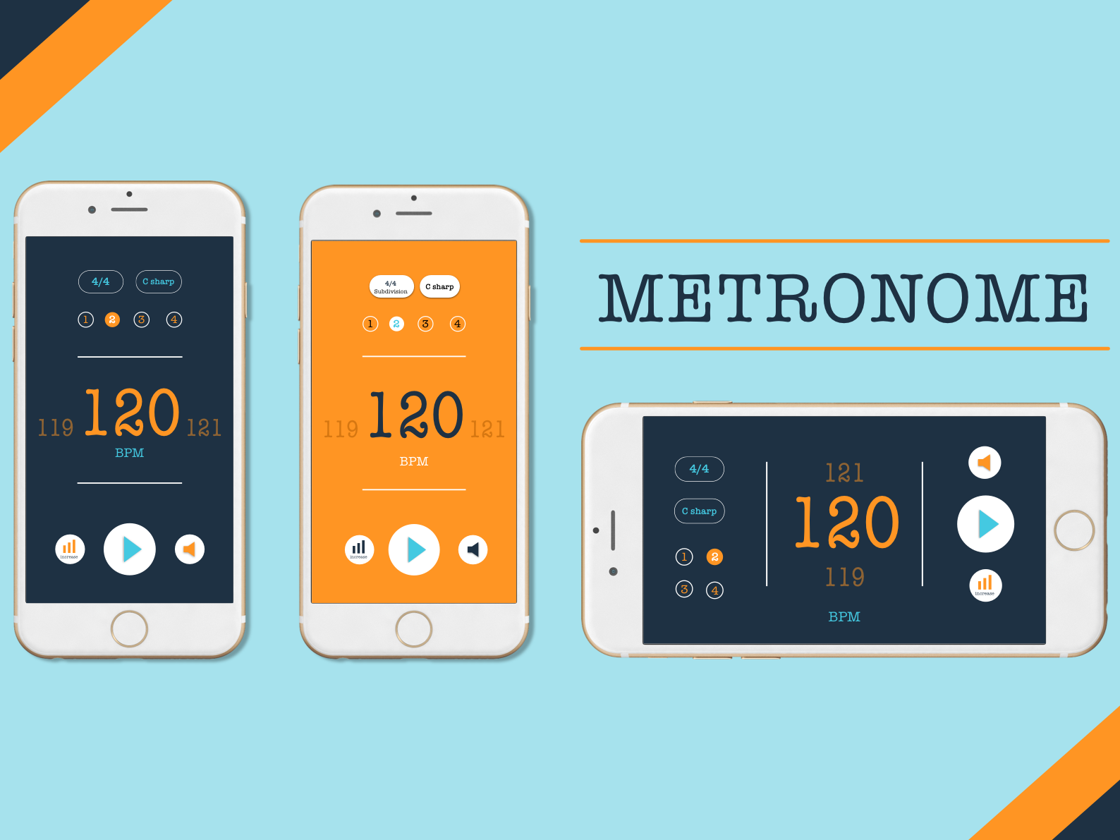 Mobile Metronome by Chante Katzke on Dribbble