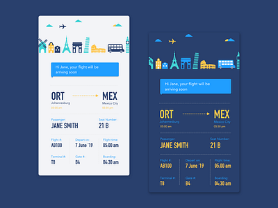 Boarding pass #001 boarding pass illustration mobile app design travel ui