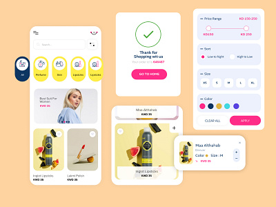 Multi Vendor Shop Ui kit 2020 trend app app design mobile app modern mobile design product design shop app ui shopping app shopping cart
